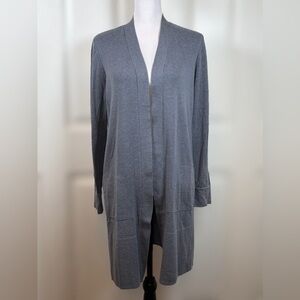 NIC + ZOE Gray Long Open Cardigan Size Medium